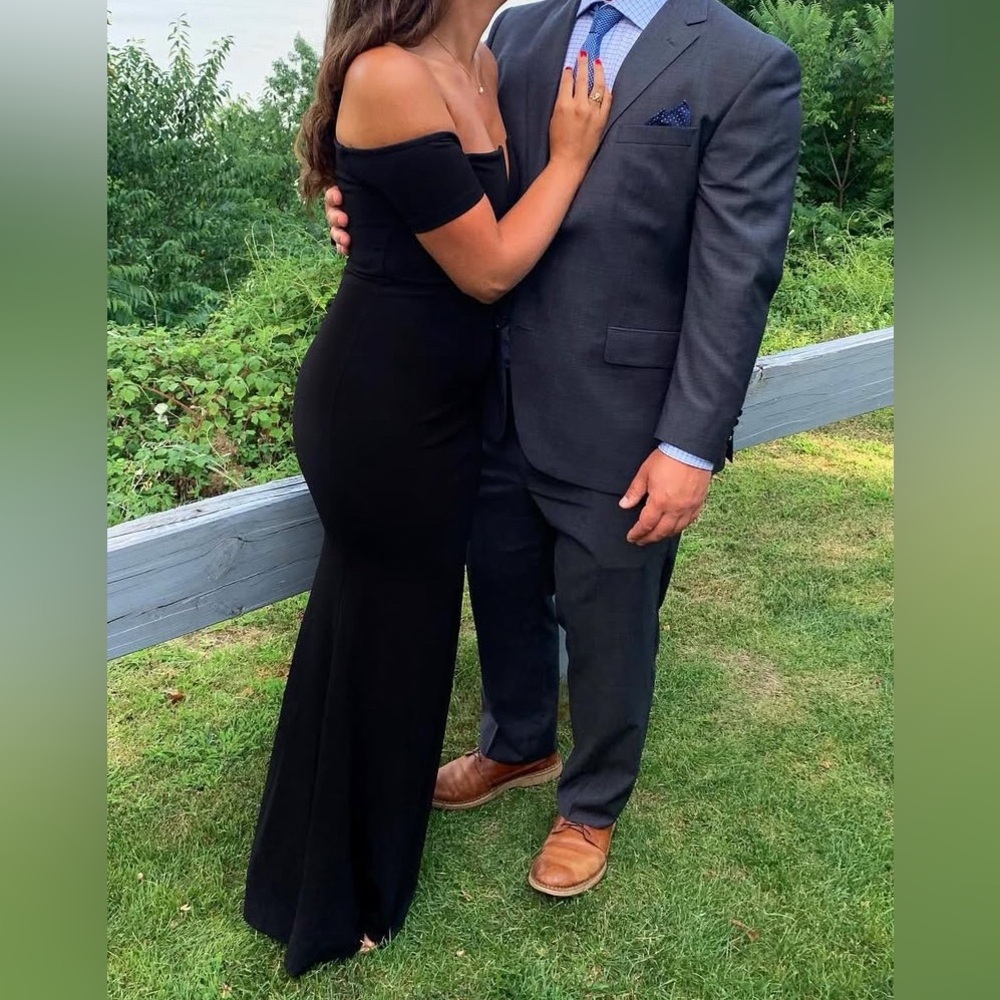 Elegant Black Off-Shoulder Dress